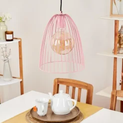 hofstein Suspensions|Suspension Malette Rose, 1 lumière