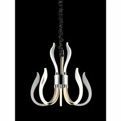 Luminaires Mantra Suspensions|Suspension Mantra VERSAILLES LED Chrome, 1 lumière
