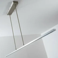 hofstein Éclairage Led|Suspension Masterlight LED Aluminium, Nickel mat, 1 lumière