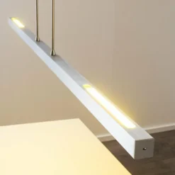 hofstein Éclairage Led|Suspension Masterlight Real LED Aluminium, Nickel mat, 1 lumière
