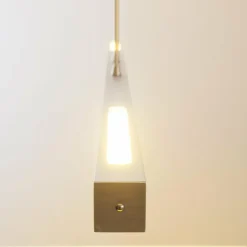 hofstein Éclairage Led|Suspension Masterlight Real LED Aluminium, Nickel mat, 1 lumière