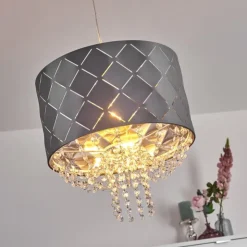 Luminaires Globo Lighting Suspensions|Suspension Meldal Nickel mat, 1 lumière