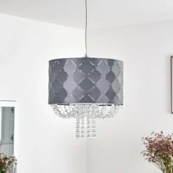 Luminaires Globo Lighting Suspensions|Suspension Meldal Nickel mat, 1 lumière