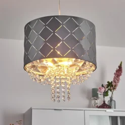 Luminaires Globo Lighting Suspensions|Suspension Meldal Nickel mat, 1 lumière