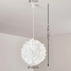 hofstein Suspensions|Suspension Murten Blanc, 1 lumière