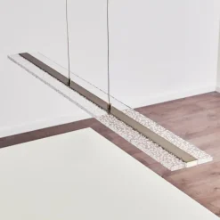 hofstein Suspensions|Suspension Nibe LED Nickel mat, 1 lumière