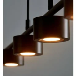 Luminaires Nordlux Éclairage Led|Suspension Nordlux CLYDE LED Noir, 4 lumières