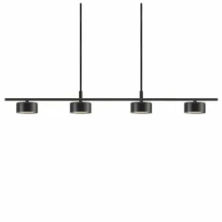 Luminaires Nordlux Éclairage Led|Suspension Nordlux CLYDE LED Noir, 4 lumières