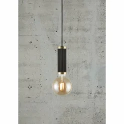 Luminaires Nordlux Suspensions|Suspension Nordlux GALLOWAY Laiton, Noir, 1 lumière
