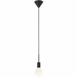 Luminaires Nordlux Suspensions|Suspension Nordlux PACO Noir, 1 lumière