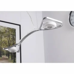 Luminaires Osram Éclairage Led|Suspension Osram Slingshot LED Chrome, 2 lumières