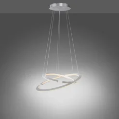 Luminaires Paul Neuhaus Éclairage Led|Suspension Paul Neuhaus ALESSA LED Argenté, 2 lumières, Télécommandes