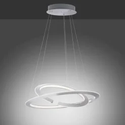 Luminaires Paul Neuhaus Éclairage Led|Suspension Paul Neuhaus ALESSA LED Argenté, 2 lumières, Télécommandes