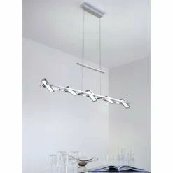 Luminaires Paul Neuhaus Éclairage Led|Suspension Paul Neuhaus ILONA LED Chrome, 5 lumières