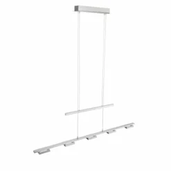 Luminaires Paul Neuhaus Éclairage Led|Suspension Paul Neuhaus INIGO LED Acier inoxydable, 5 lumières