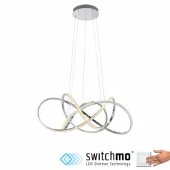 Luminaires Paul Neuhaus Éclairage Led|Suspension Paul Neuhaus KIRIBI LED Chrome, 1 lumière