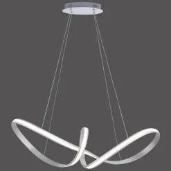 Luminaires Paul Neuhaus Éclairage Led|Suspension Paul Neuhaus MELINDA LED Acier inoxydable, 1 lumière