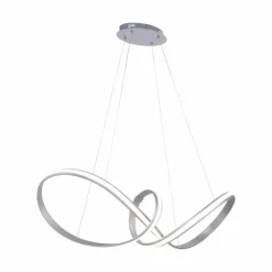 Luminaires Paul Neuhaus Éclairage Led|Suspension Paul Neuhaus MELINDA LED Acier inoxydable, 1 lumière