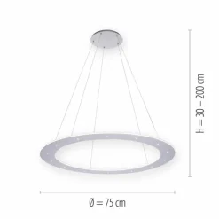 Luminaires Paul Neuhaus Éclairage Led|Suspension Paul Neuhaus PURE-COSMO LED Aluminium, 25 lumières, Télécommandes