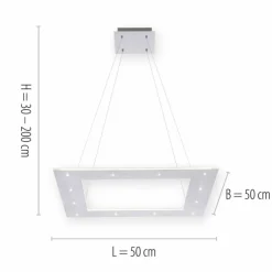 Luminaires Paul Neuhaus Éclairage Led|Suspension Paul Neuhaus PURE-COSMO LED Aluminium, 21 lumières, Télécommandes