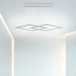 Luminaires Paul Neuhaus Éclairage Led|Suspension Paul Neuhaus PURE-COSMO LED Aluminium, 44 lumières, Télécommandes