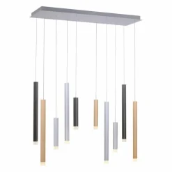 Luminaires Paul Neuhaus Suspensions|Suspension Paul Neuhaus PURE-GEMIN LED Aluminium, Noir, 10 lumières