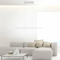 Luminaires Paul Neuhaus Éclairage Led|Suspension Paul Neuhaus PURE-LITE LED Acier inoxydable, 1 lumière
