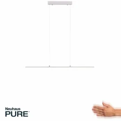 Luminaires Paul Neuhaus Éclairage Led|Suspension Paul Neuhaus PURE-LITE LED Acier inoxydable, 1 lumière