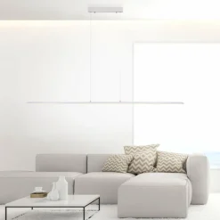 Luminaires Paul Neuhaus Éclairage Led|Suspension Paul Neuhaus PURE-LITE LED Acier inoxydable, 1 lumière