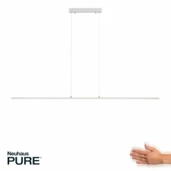 Luminaires Paul Neuhaus Éclairage Led|Suspension Paul Neuhaus PURE-LITE LED Acier inoxydable, 1 lumière