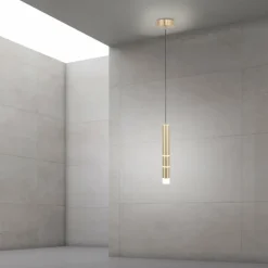 Luminaires Paul Neuhaus Éclairage Led|Suspension Paul Neuhaus PURE-VEGA LED Laiton, 3 lumières