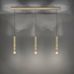 Luminaires Paul Neuhaus Suspensions|Suspension Paul Neuhaus PURE-VEGA LED Laiton, 9 lumières