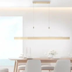 Luminaires Paul Neuhaus Éclairage Led|Suspension Paul Neuhaus PURE-MOTO LED Laiton, 3 lumières, Télécommandes