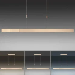 Luminaires Paul Neuhaus Éclairage Led|Suspension Paul Neuhaus PURE-MOTO LED Laiton, 3 lumières, Télécommandes