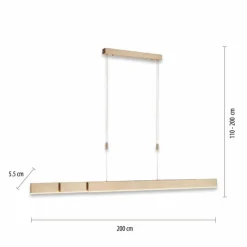 Luminaires Paul Neuhaus Éclairage Led|Suspension Paul Neuhaus PURE-MOTO LED Laiton, 3 lumières, Télécommandes