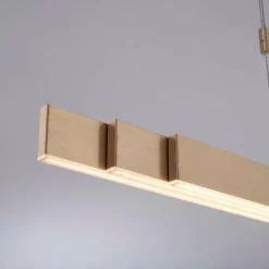 Luminaires Paul Neuhaus Éclairage Led|Suspension Paul Neuhaus PURE-MOTO LED Laiton, 3 lumières, Télécommandes
