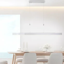 Luminaires Paul Neuhaus Éclairage Led|Suspension Paul Neuhaus PURE-MOTO LED Aluminium, 3 lumières, Télécommandes