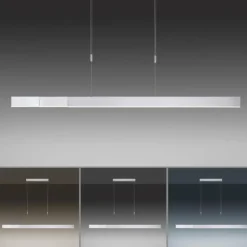 Luminaires Paul Neuhaus Éclairage Led|Suspension Paul Neuhaus PURE-MOTO LED Aluminium, 3 lumières, Télécommandes
