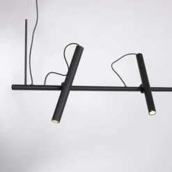 Luminaires Paul Neuhaus Éclairage Led|Suspension Paul Neuhaus PURE-TUTUA LED Noir, 4 lumières