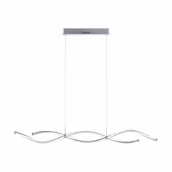 Suspension Paul Neuhaus Q-MALINA LED Nickel mat, 2 lumières, Télécommandes