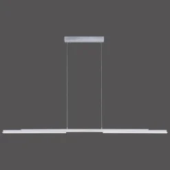 Suspension Paul Neuhaus Q-HENRIK LED Aluminium, 3 lumières, Télécommandes