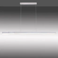 Suspension Paul Neuhaus Q-TOWER LED Aluminium, 3 lumières, Télécommandes
