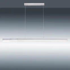 Suspension Paul Neuhaus Q-TOWER LED Aluminium, 3 lumières, Télécommandes