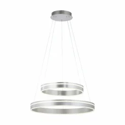 Suspension Paul Neuhaus Q-VITO LED Argenté, 2 lumières, Télécommandes