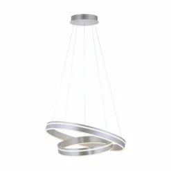 Suspension Paul Neuhaus Q-VITO LED Argenté, 2 lumières, Télécommandes