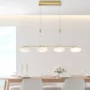 Suspension Paul Neuhaus Q-ETIENNE LED Laiton, 4 lumières, Télécommandes
