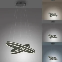 Suspension Paul Neuhaus Q-VITO LED Anthracite, 1 lumière, Télécommandes