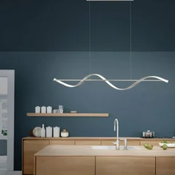 Suspension Paul Neuhaus QSWING LED Argenté, 1 lumière, Télécommandes