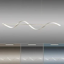 Suspension Paul Neuhaus QSWING LED Argenté, 1 lumière, Télécommandes