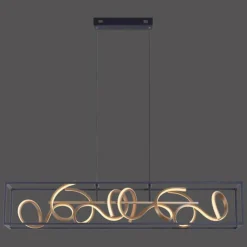 Luminaires Paul Neuhaus Éclairage Led|Suspension Paul Neuhaus SELINA LED Noir, 4 lumières